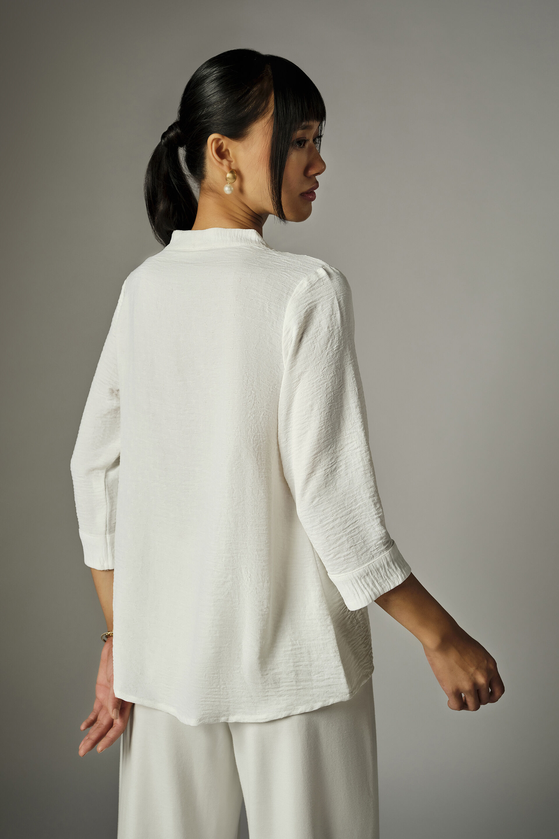 Nerra Crisp White Top, White, image 5